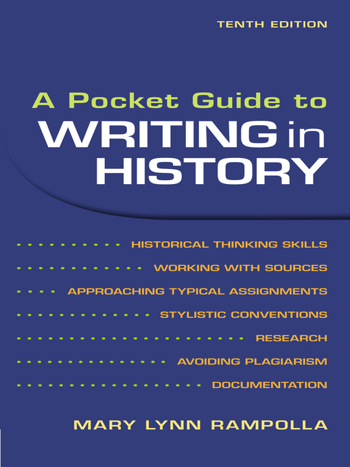 Title details for A Pocket Guide to Writing in History by Mary Lynn Rampolla - Wait list